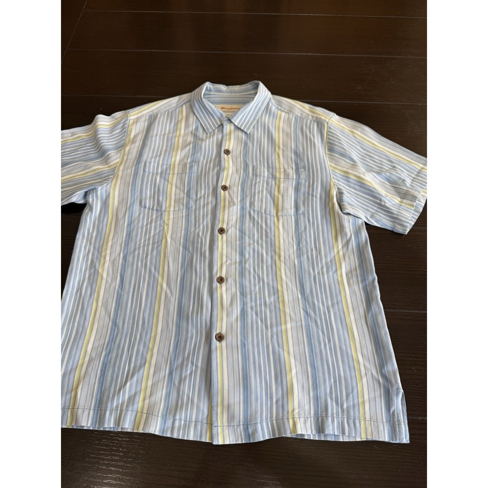 Tommy Bahama Short Sleeve Sz Large Silk Shirt